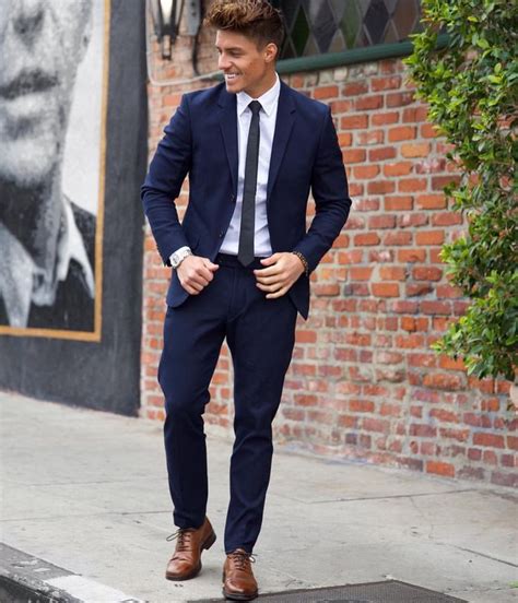 navy suit brown shoes reddit.